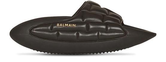 商品Balmain|B-IT 马特拉斯纹皮革穆勒鞋,价格¥4086,第1张图片