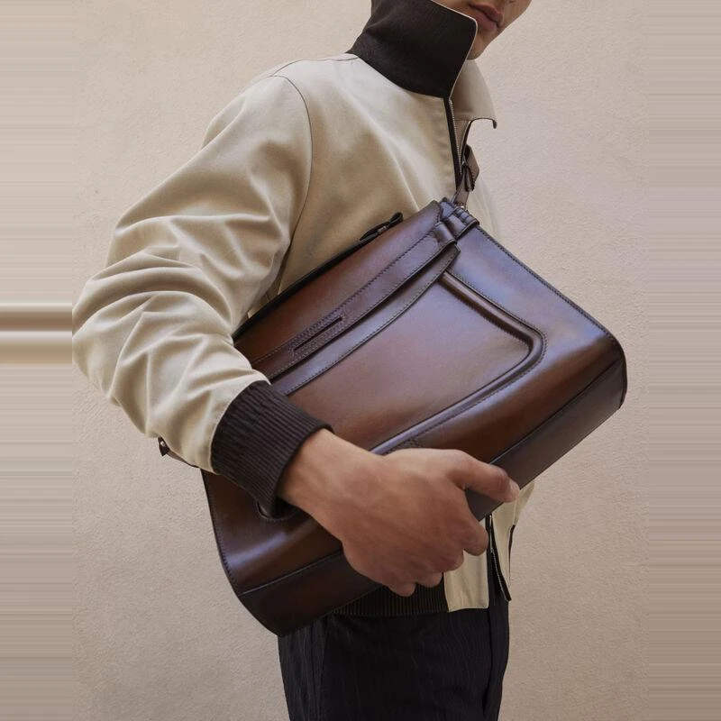 【预售】 伯鲁提 25春夏 男士 手提包 Andy Messenger Leather Briefcase ANDY__MESSENGER-V2_ML6  商品