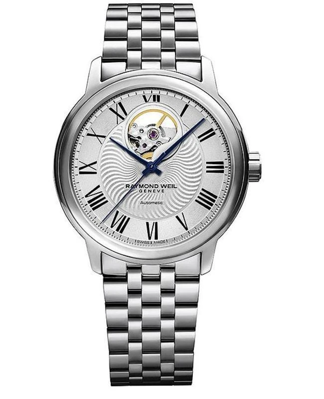 商品Raymond Weil|Raymond Weil Meastro Silver Dial Stainless Steel Men's Watch 2227-ST-00659,价格¥9679,第1张图片