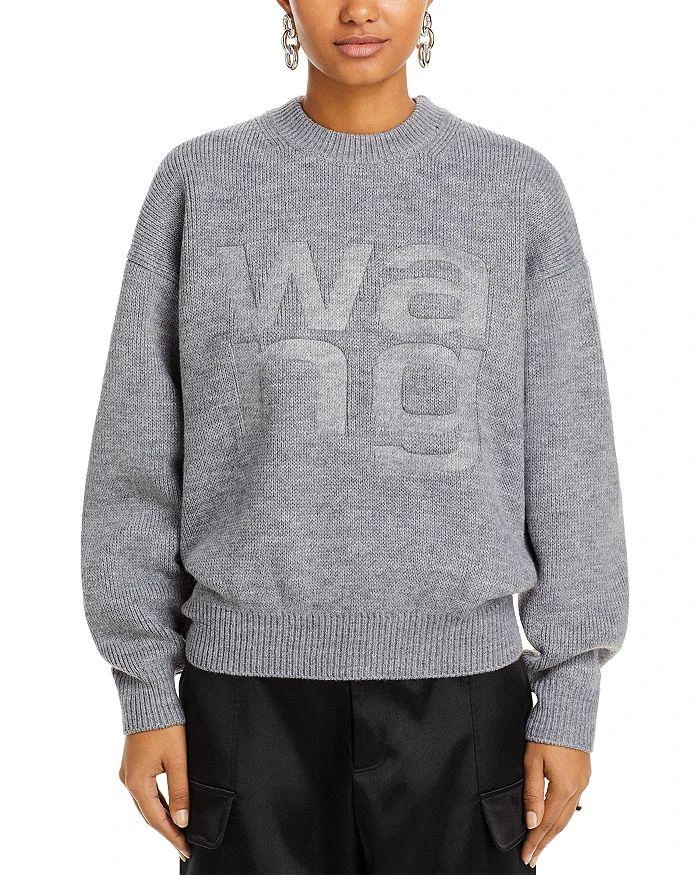 商品Alexander Wang|Debossed Stacked Logo Sweatshirt,价格¥2748,第3张图片详细描述