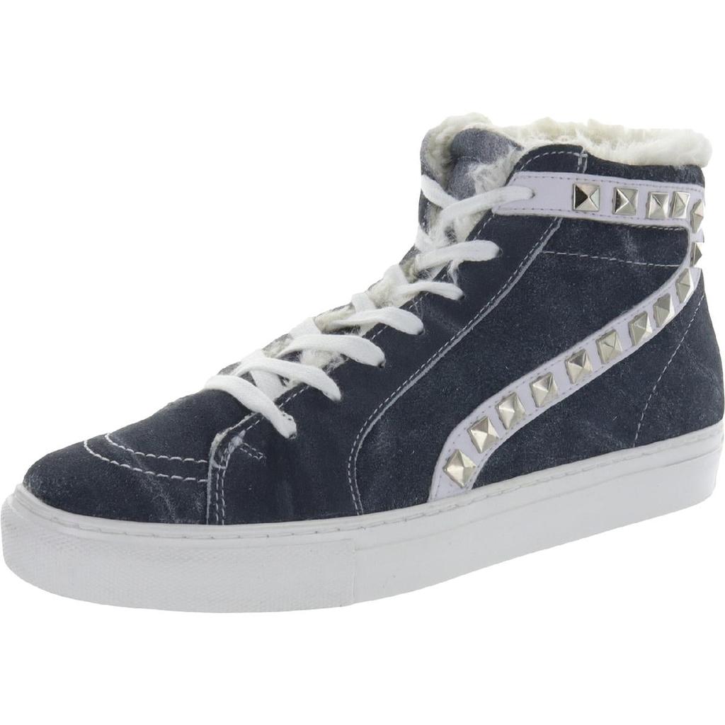 Steve Madden Womens Tracey Studded Lace-up High Top Sneakers商品第5张图片规格展示