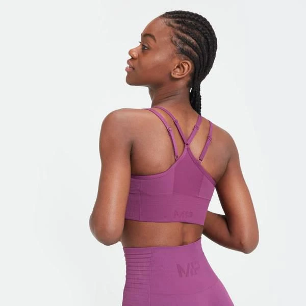 商品Myprotein|MP Women's Tempo Seamless Sports Bra - Purple,价格¥174,第4张图片详细描述