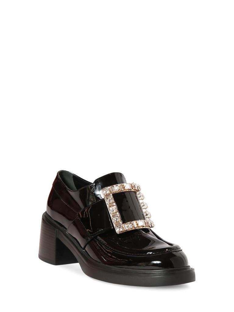 商品Roger Vivier|60mm Viv Rangers Patent Leather Loafers,价格¥13116,第1张图片