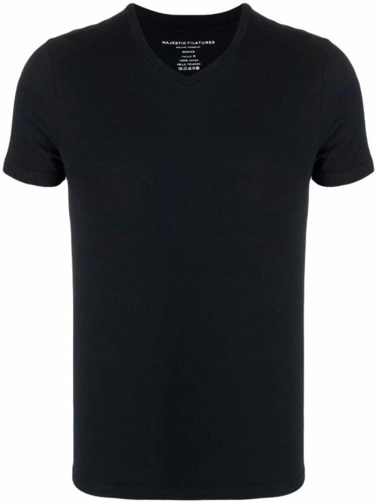 商品MAJESTIC FILATURES|Majestic Filatures Mens Black T-Shirt,价格¥1115,第1张图片
