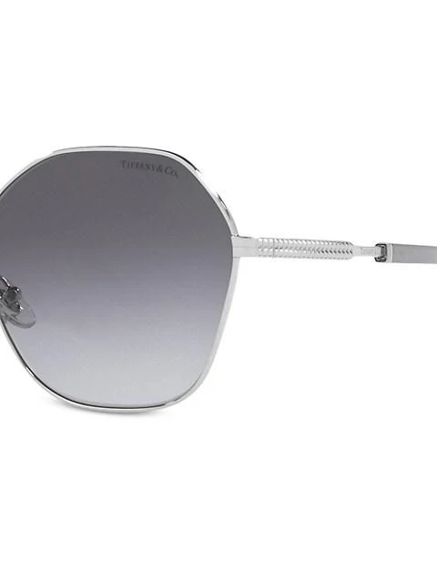 商品Tiffany & Co.|59MM Geometric Sunglasses,价格¥2873,第3张图片详细描述