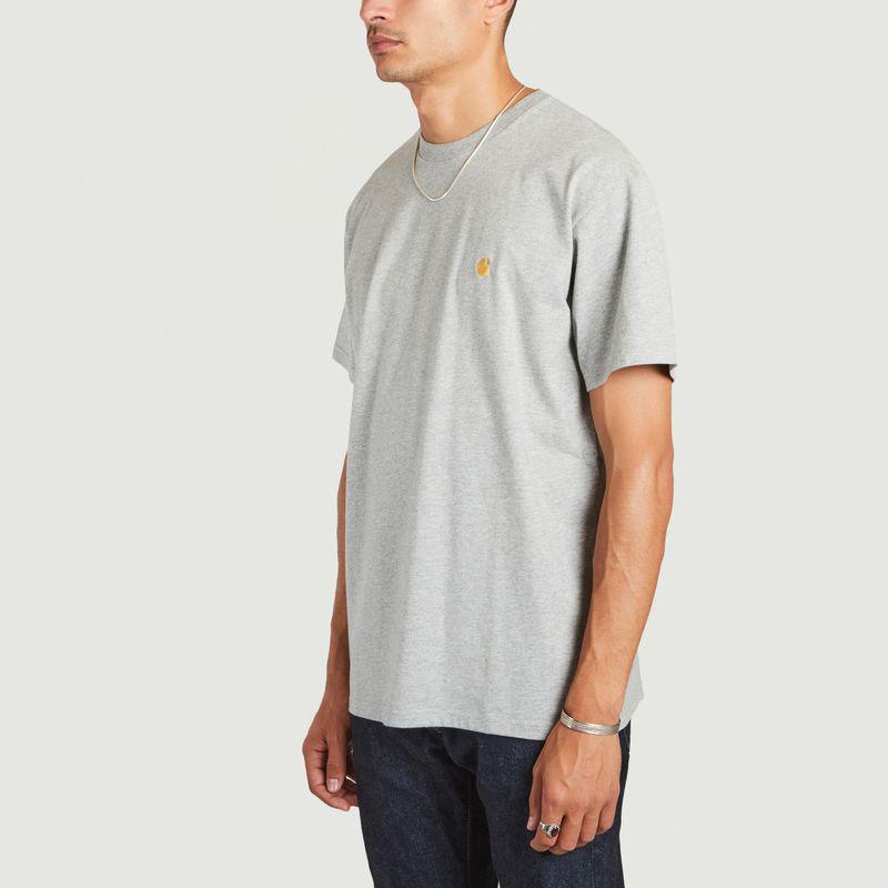 商品Carhartt|T-Shirt S/S Chase Grey Heather Gold Carhartt WIP,价格¥252,第4张图片详细描述