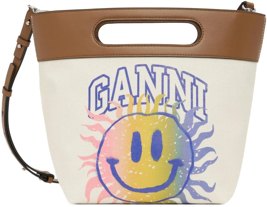 商品Ganni|Off-White Small Tote,价格¥1134,第1张图片