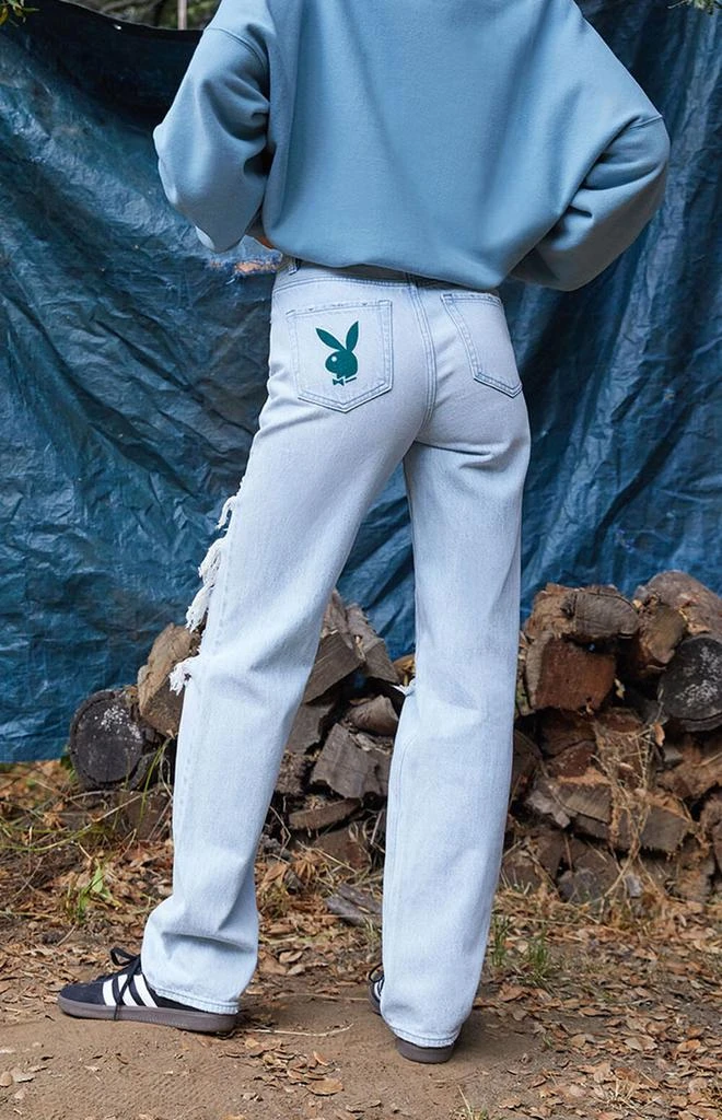 商品Playboy|By PacSun Cloud Ten V Dip Boyfriend Jeans,价格¥388,第3张图片详细描述