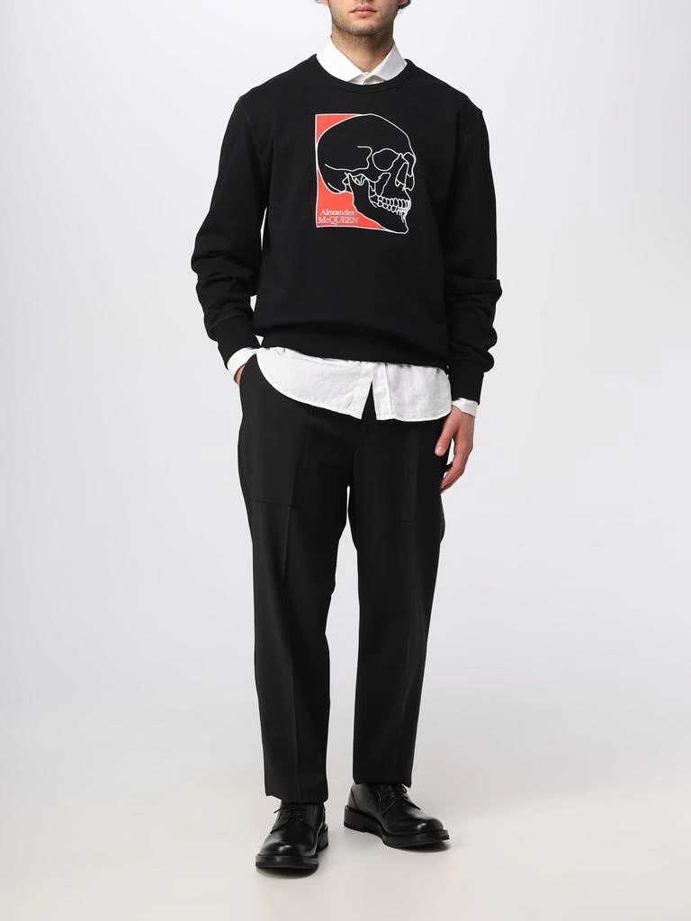 商品Alexander McQueen|Alexander McQueen cotton sweatshirt with Skull print,价格¥2735,第2张图片详细描述