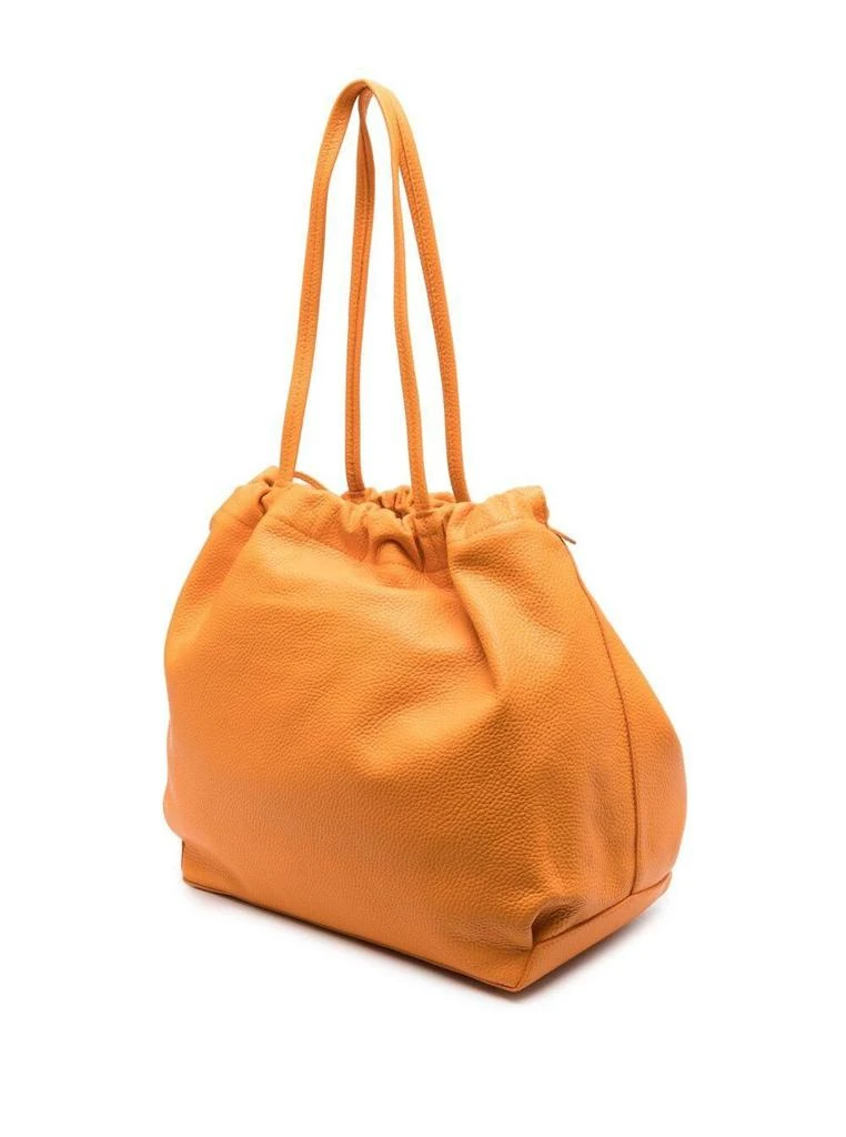 商品by FAR|Orange Oslo Drawstring Tote Bag In Grain Leather Woman,价格¥3293,第2张图片详细描述