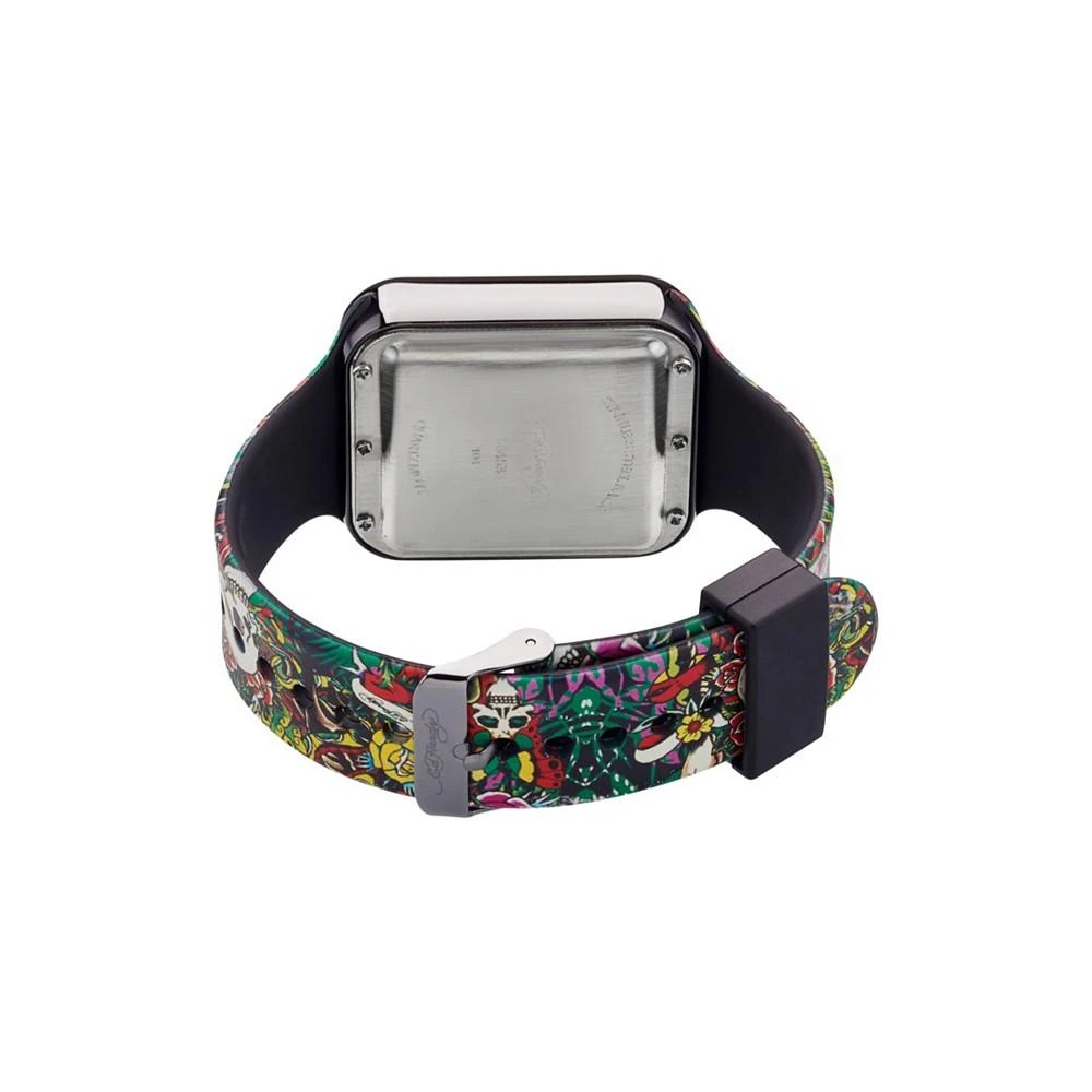 商品Ed Hardy|Men's Multicolor Silicone Strap Watch,价格¥712,第2张图片详细描述