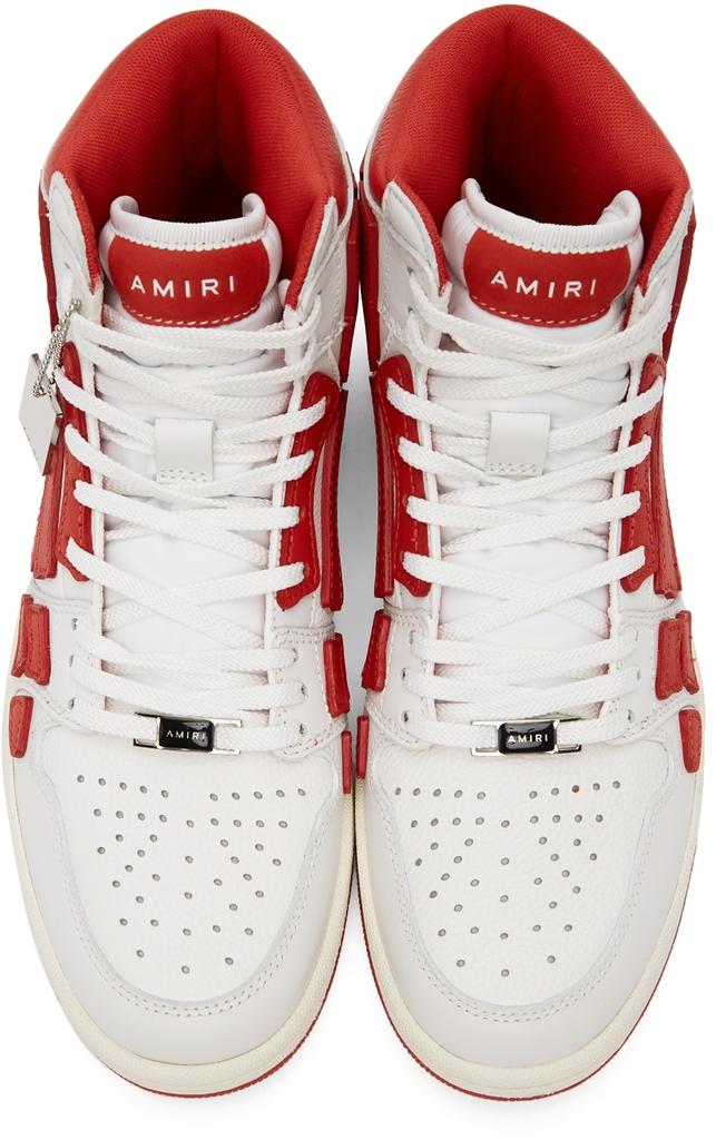 White & Red Skel Top Hi Sneakers商品第5张图片规格展示