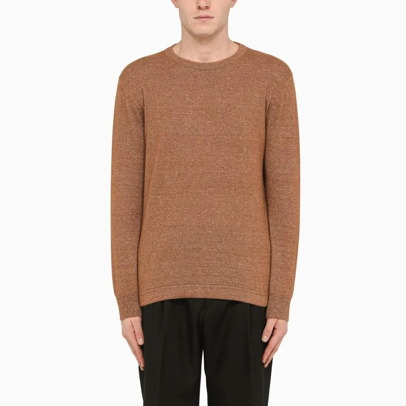 商品Zegna|Brown cashmere sweater,价格¥3387,第1张图片