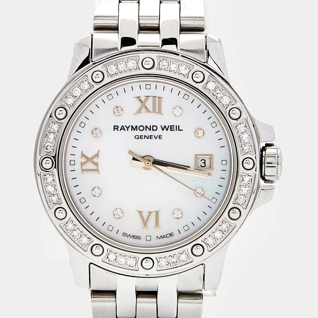 商品[二手商品] Raymond Weil|Raymond Weil Mother of Pearl Diamond Stainless Steel Tango 5399-STS-00995 Women's Wristwatch 28MM,价格¥4317,第3张图片详细描述