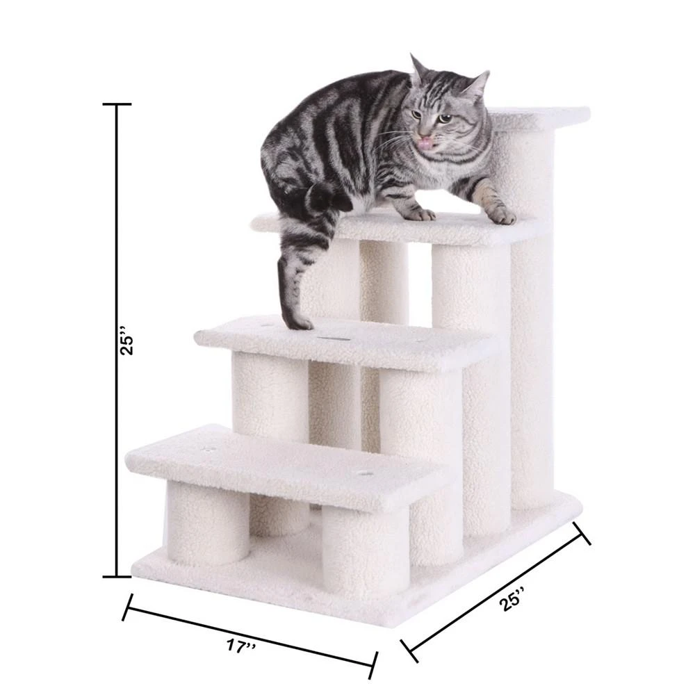 4 Step Stairs Real Wood Ramp For Dogs & Cats 商品