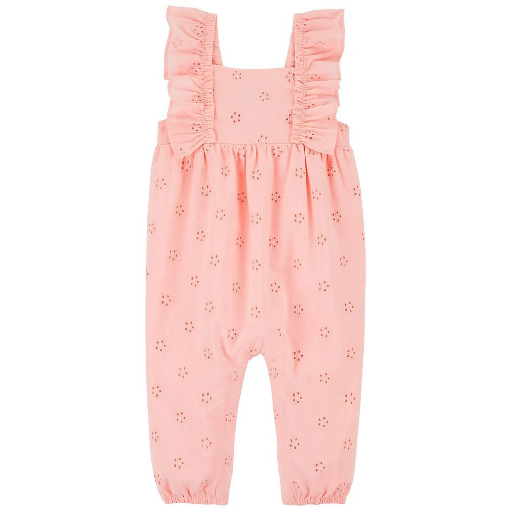 商品Carter's|Baby Girls Floral Flutter Sleeves Jumpsuit,价格¥133,第1张图片