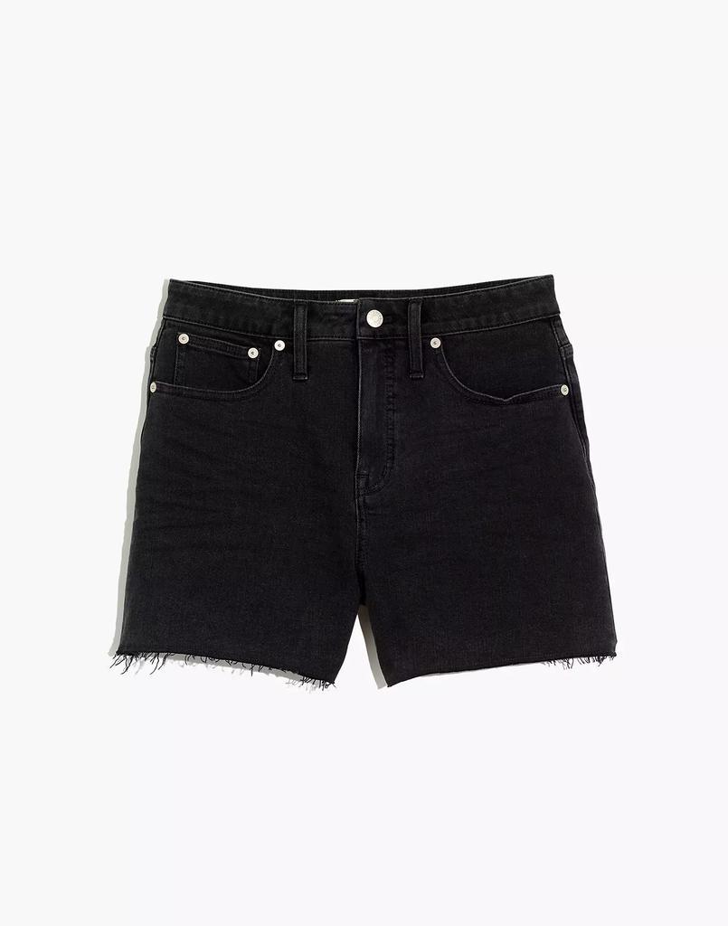 商品Madewell|Curvy High-Rise Denim Shorts in Lunar Wash,价格¥411,第6张图片详细描述