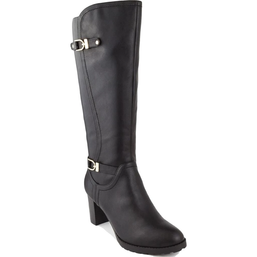 商品Karen Scott|Karen Scott Womens Laylah Stacked Heel Embellishments Knee-High Boots,价格¥138,第1张图片