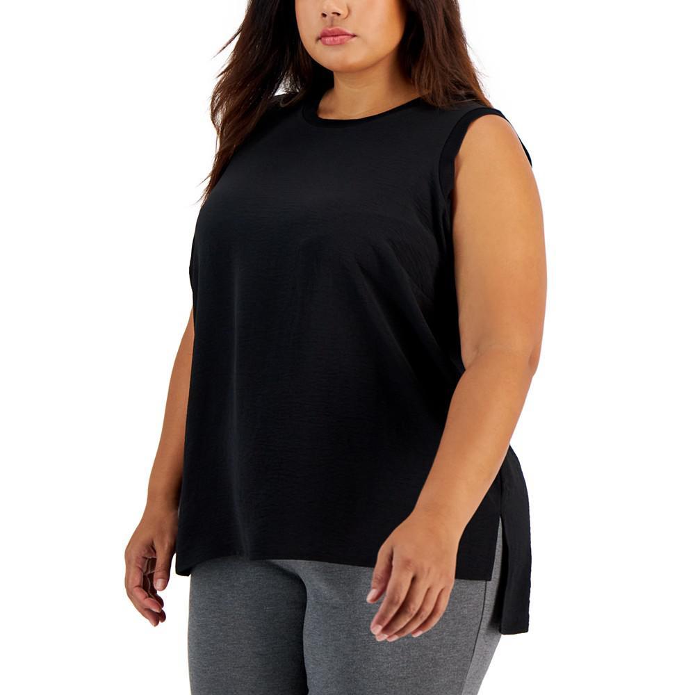 商品Calvin Klein|Plus Size Sleeveless Top,价格¥338,第3张图片详细描述