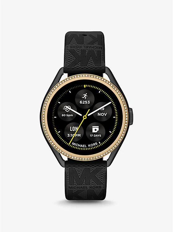 商品Michael Kors|Michael Kors Access Gen 5E MKGO Two-Tone and Logo Rubber Smartwatch,价格¥1688,第1张图片