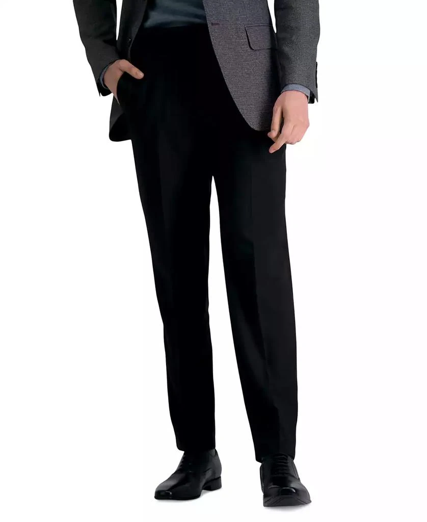 商品Haggar|Men’s Premium Comfort Straight-Fit 4-Way Stretch Wrinkle-Free Flat-Front Dress Pants,价格¥380,第2张图片详细描述