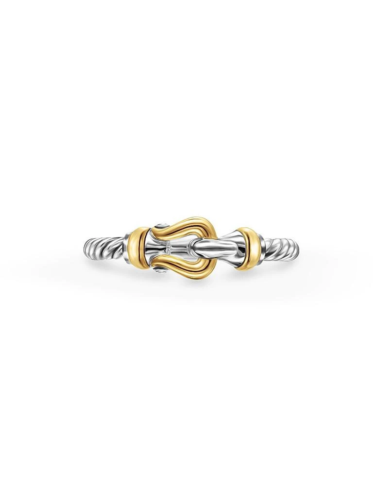 商品David Yurman|Petite Buckle Ring in Sterling Silver,价格¥3525,第4张图片详细描述