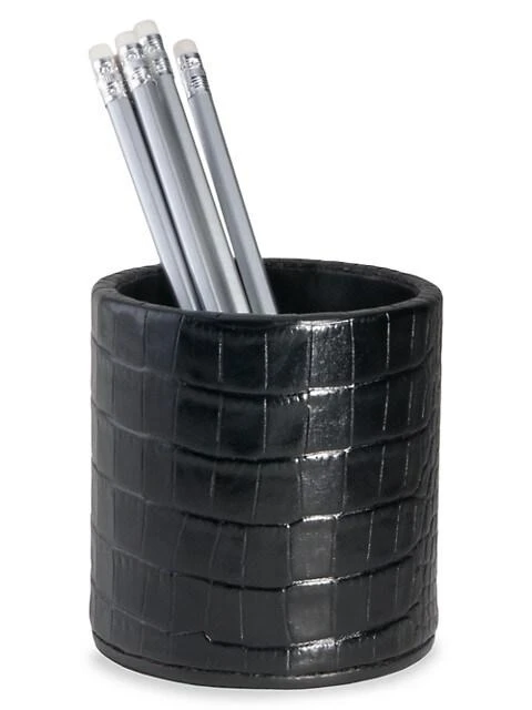 商品Graphic Image|Croc-Embossed Pencil Cup,价格¥508,第1张图片