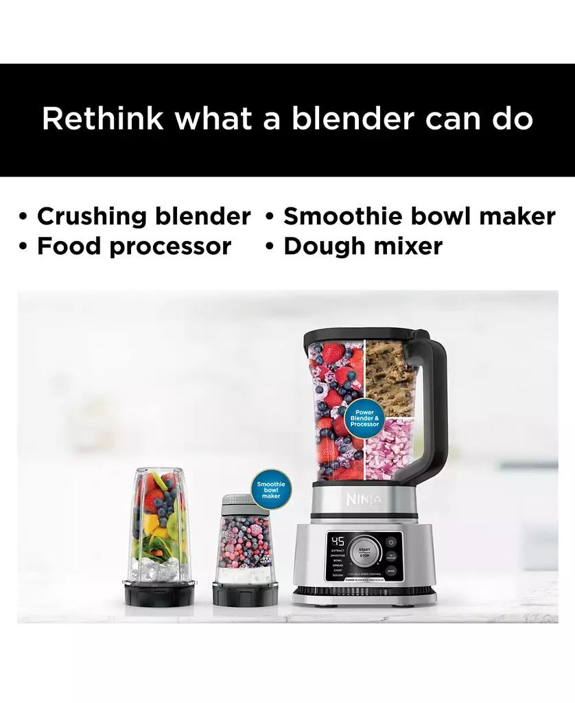 商品Ninja|Foodi® Power Blender & Processor System with Smoothie Bowl Maker and Nutrient Extractor* + 4in1 Blender 1400WP,价格¥1639,第3张图片详细描述