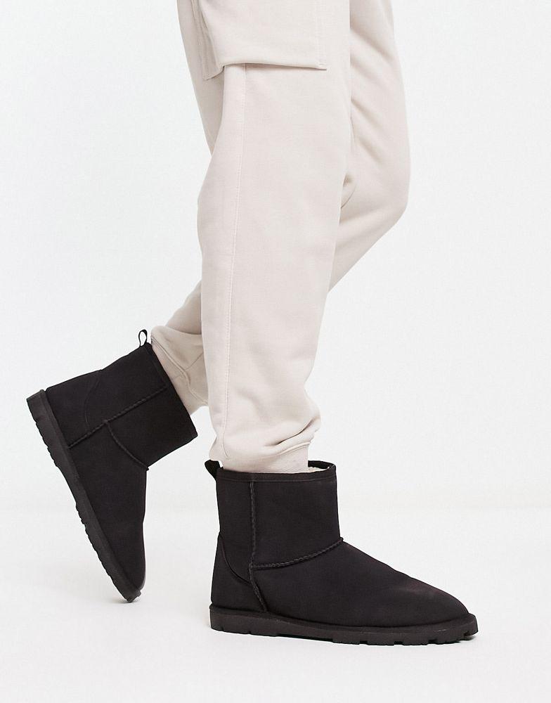 ASOS DESIGN slippers boot in black商品第1张图片规格展示