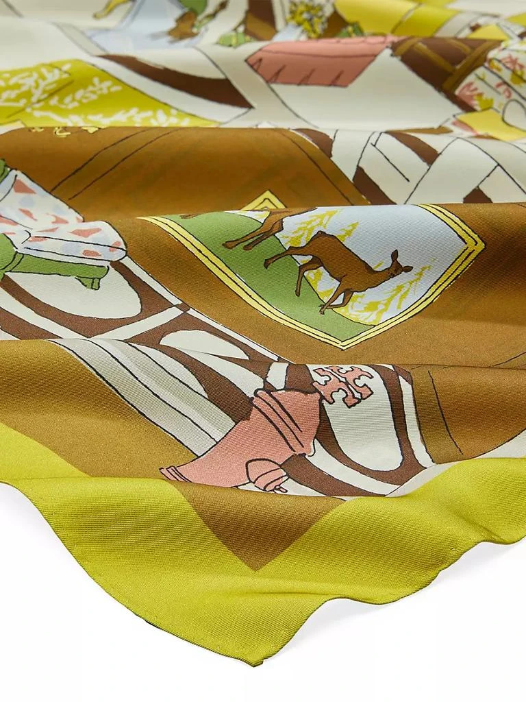 商品Tory Burch|Dollhouse Silk Scarf,价格¥1722,第3张图片详细描述