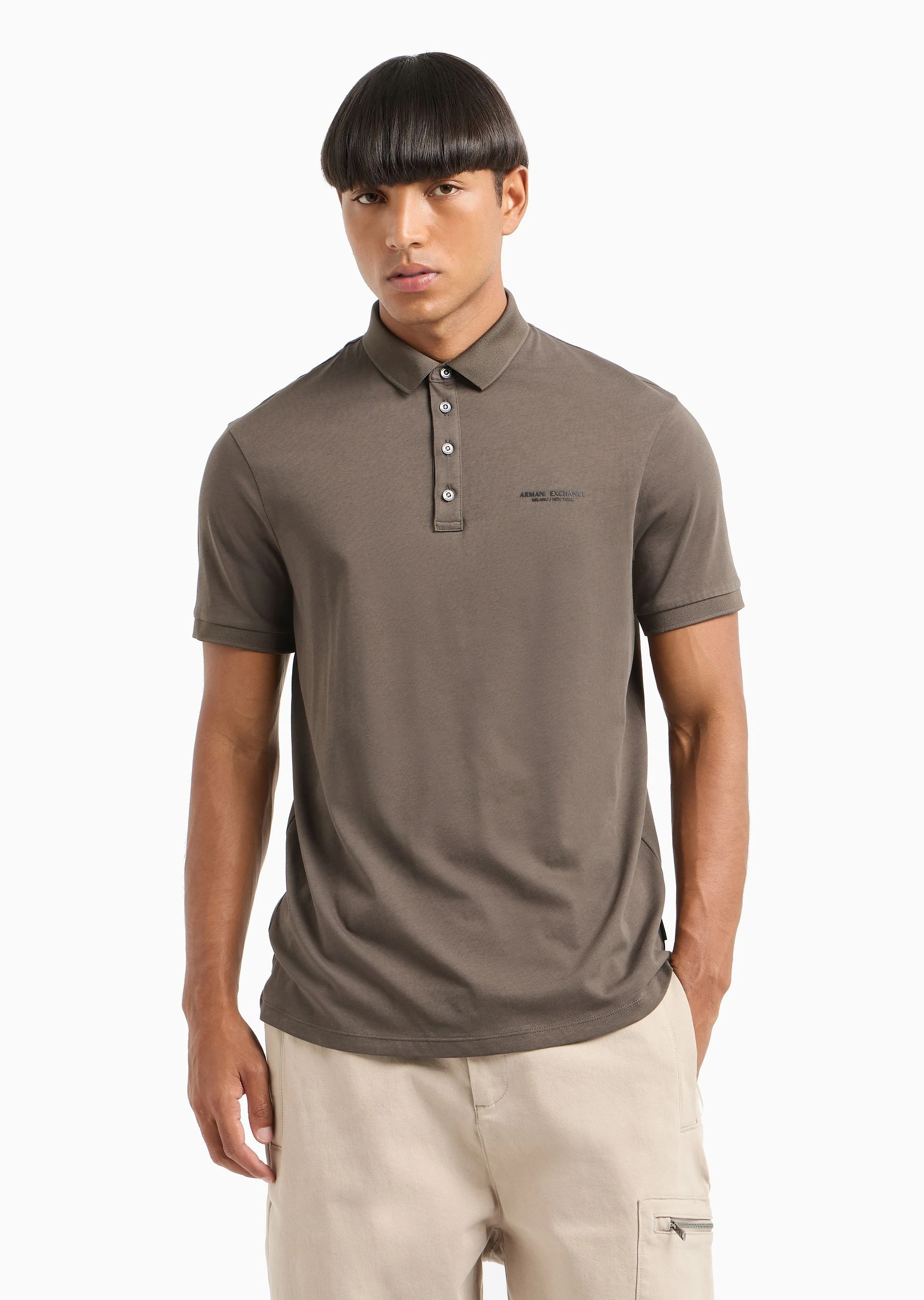 商品【商品预售7天】 Armani Exchange|Armani Exchange 男士T恤 8NZF80Z8H4Z1897 绿色,价格¥558,第3张图片详细描述