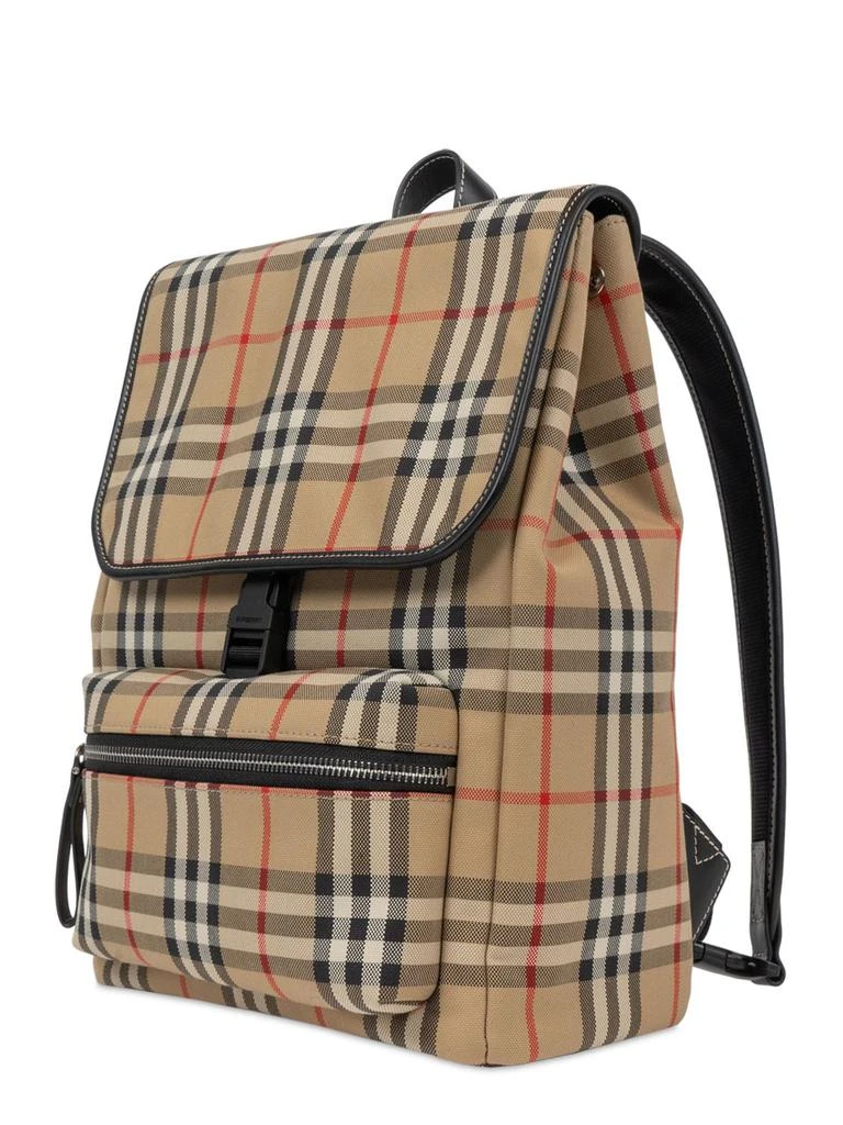 商品Burberry|Check Print Cotton Canvas Backpack,价格¥5816,第2张图片详细描述