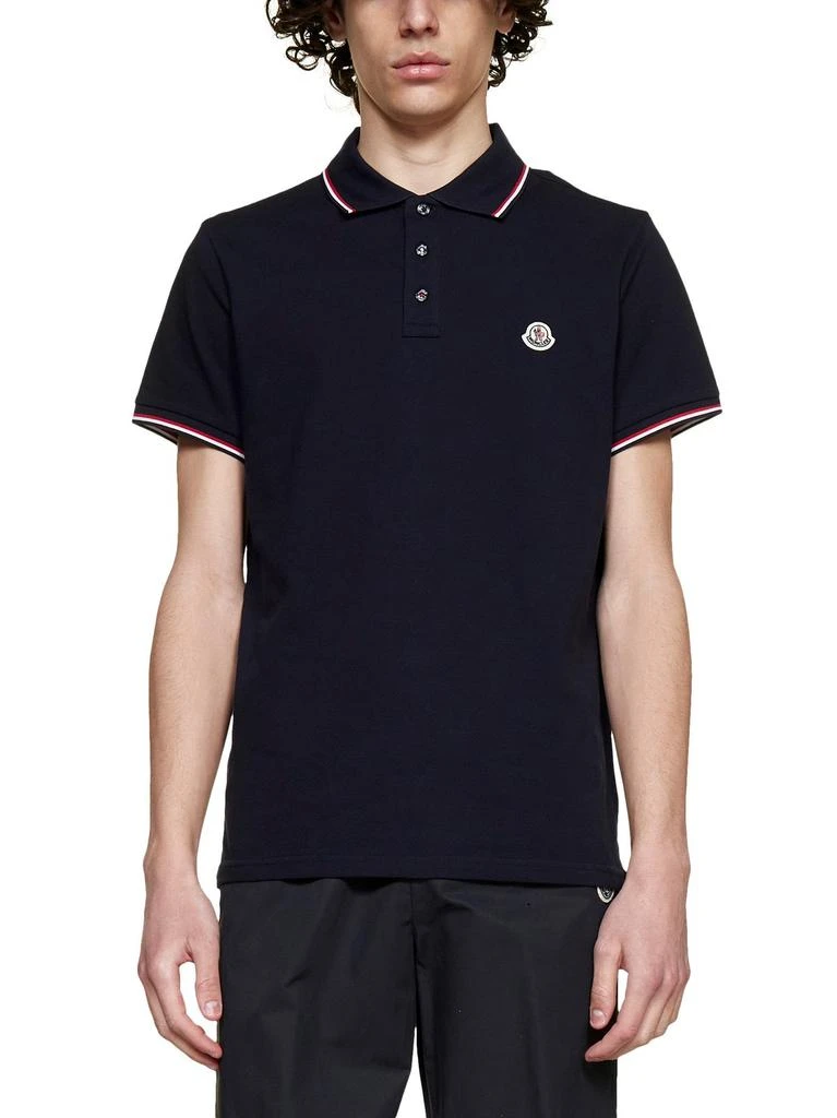 商品Moncler|Moncler Logo Patch Short-Sleeved Polo Shirt,价格¥1737-¥1930,第2张图片详细描述