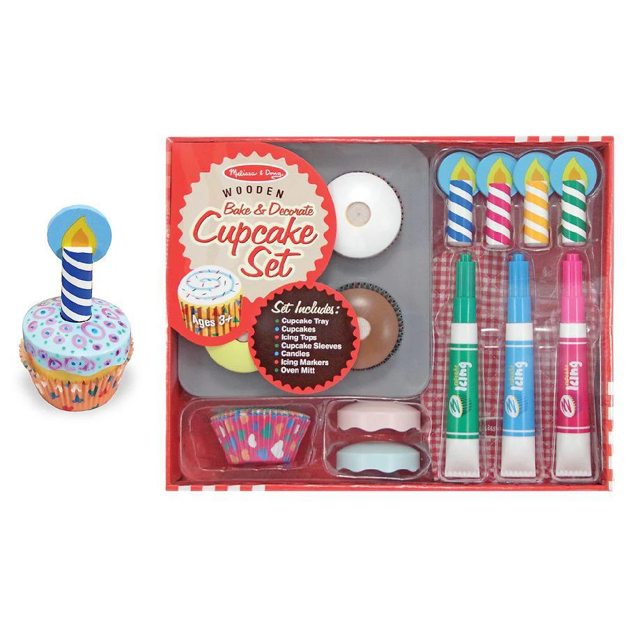 商品Melissa & Doug|Bake & Decorate Cupcake Set,价格¥209,第1张图片