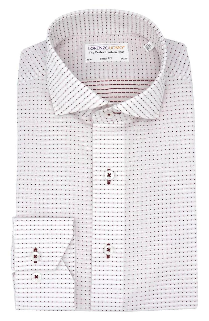 商品Lorenzo Uomo|Square Dot Print Long Sleeve Trim Fit Shirt,价格¥378,第1张图片