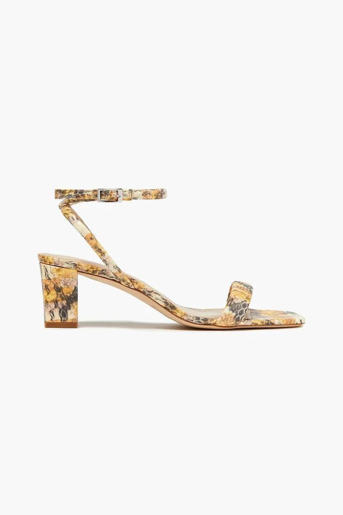 商品Sandro|Maeva snake-effect leather sandals,价格¥360,第1张图片