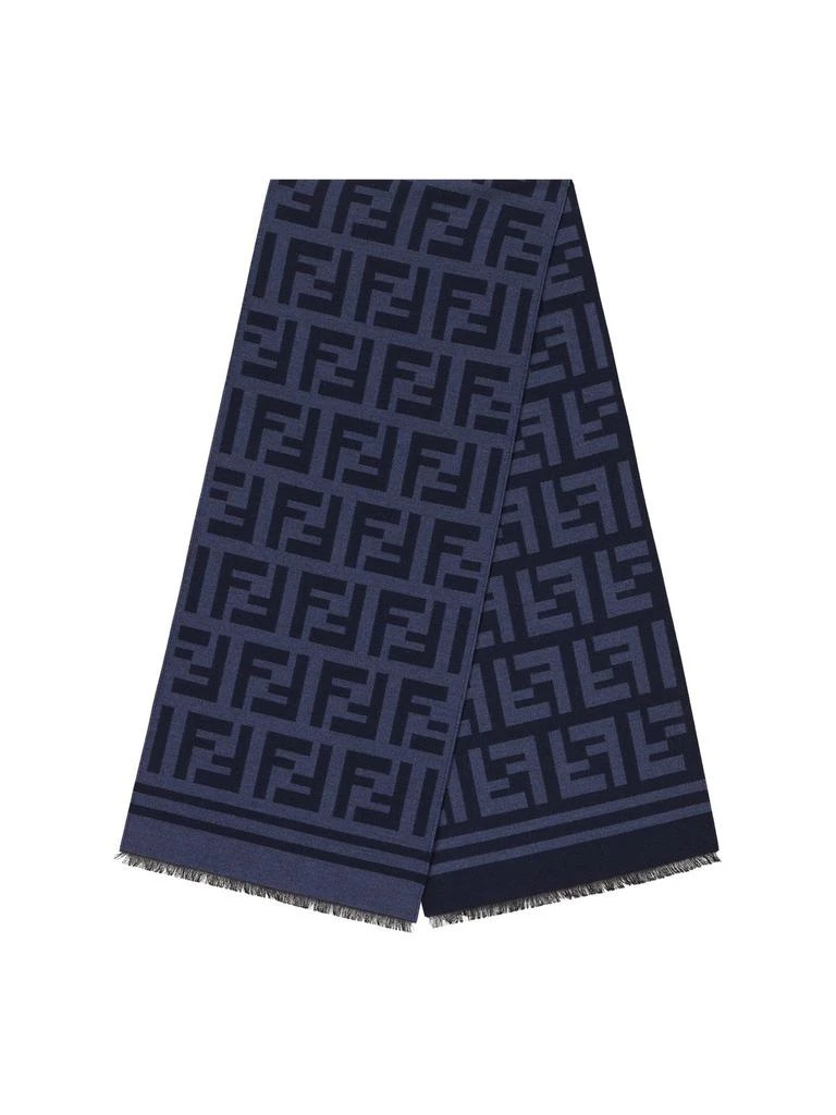 商品Fendi|Fendi FF Motif Frayed-Edge Scarf,价格¥4489,第1张图片