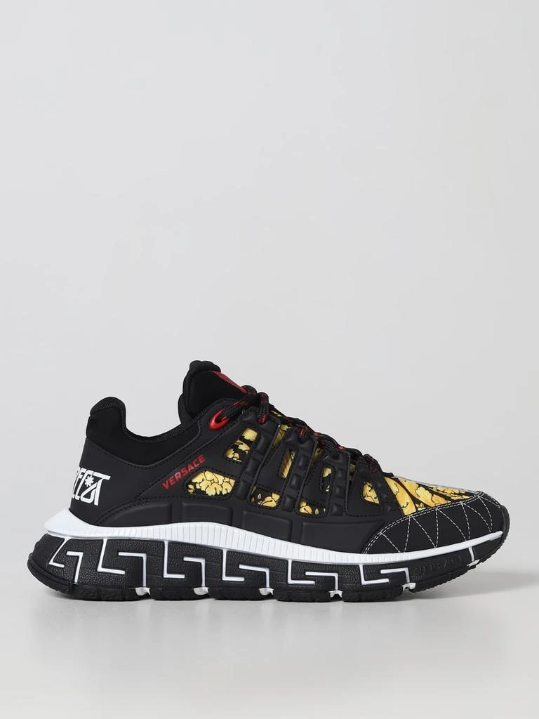 商品Versace|Trigreca Versace sneakers in leather and nylon,价格¥6419,第1张图片