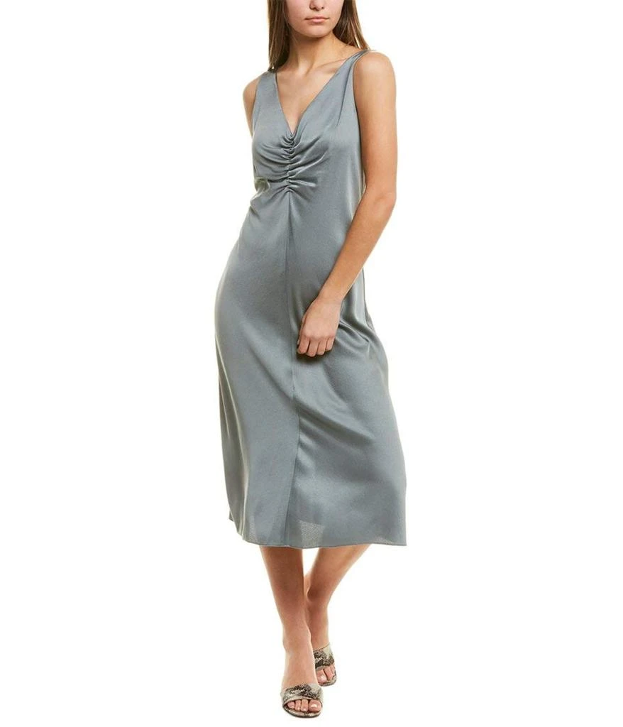 商品Vince|Women's Ruched Double V-Neck Dress,价格¥2763,第1张图片