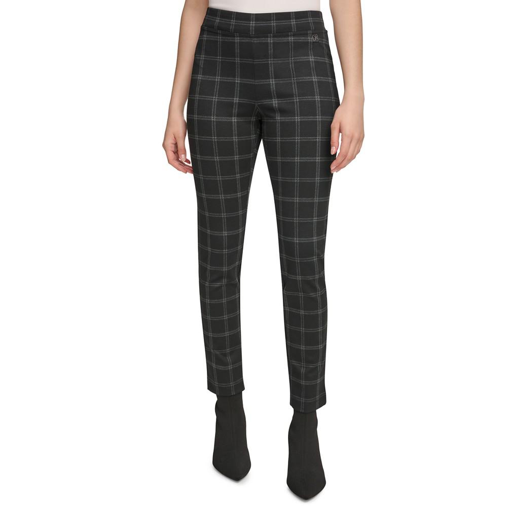 Women's Plaid Pull-On Leggings商品第1张图片规格展示