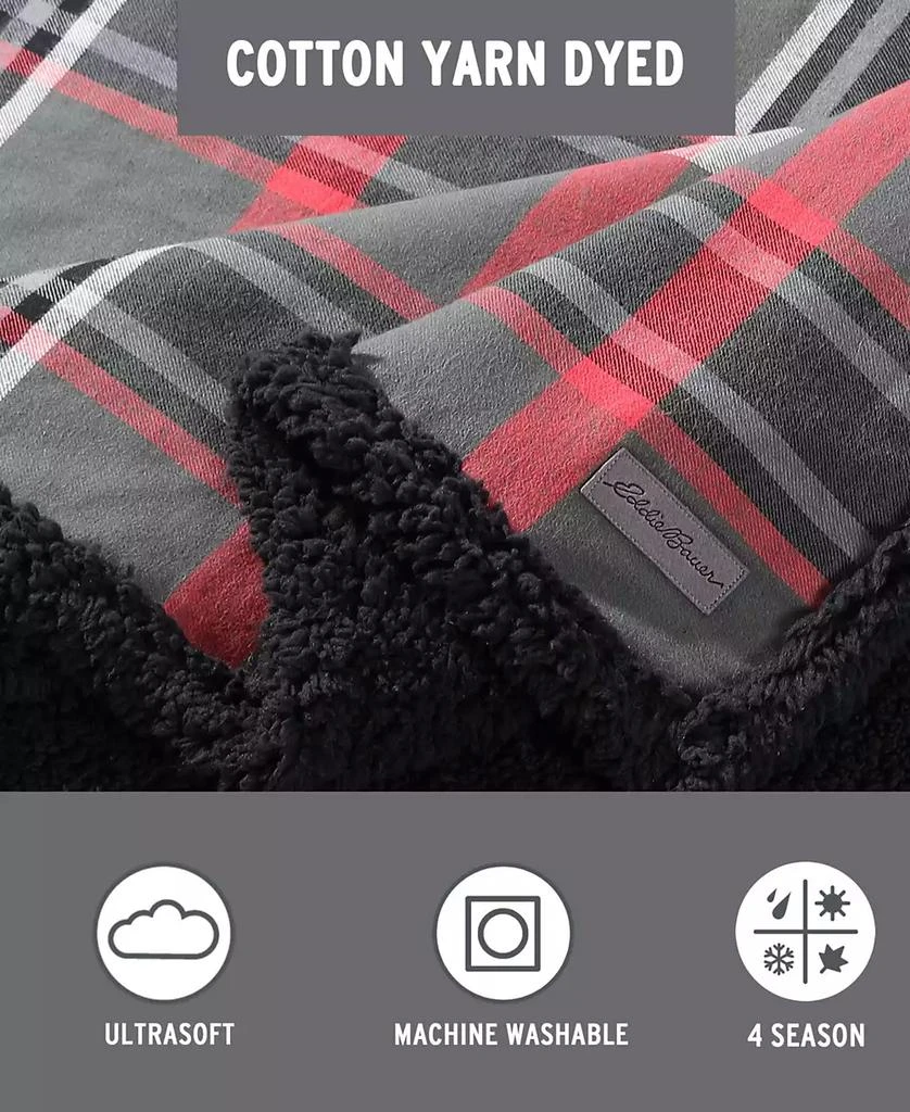 Winslow Cotton Yarn Dyed Flannel Reversible Throw, 60" x 50" 商品