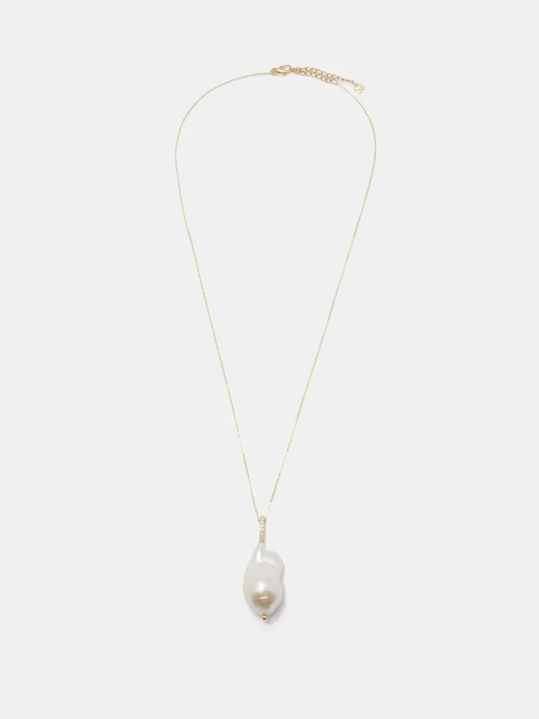 商品MATEO|Diamond, baroque pearl & 14kt gold necklace,价格¥4229,第5张图片详细描述