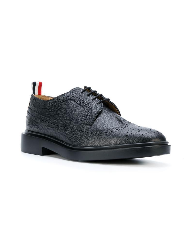 商品Thom Browne|Thom Browne Men's  Black Leather Lace Up Shoes,价格¥5108-¥5453,第4张图片详细描述