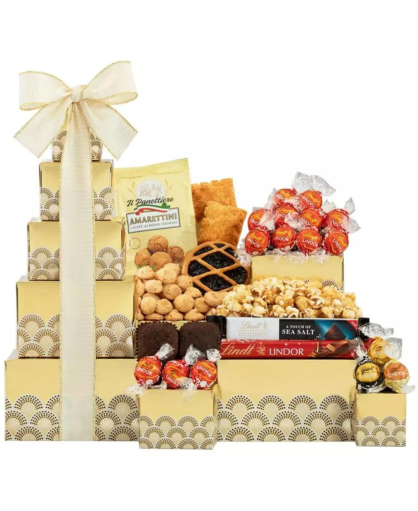 商品Wine Country Gift Baskets|Lindt Chocolate Sweets Tower,价格¥419,第1张图片