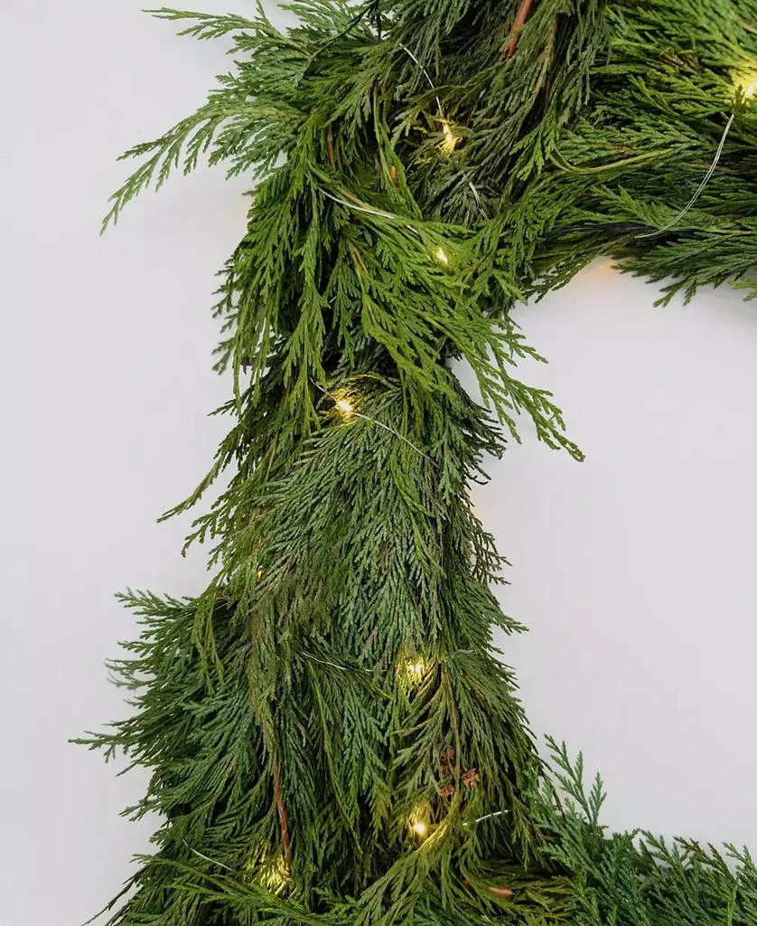 商品International Christmas Innovation|Fresh Premier Cedar Garland with Warm Lights, 10',价格¥434,第2张图片详细描述