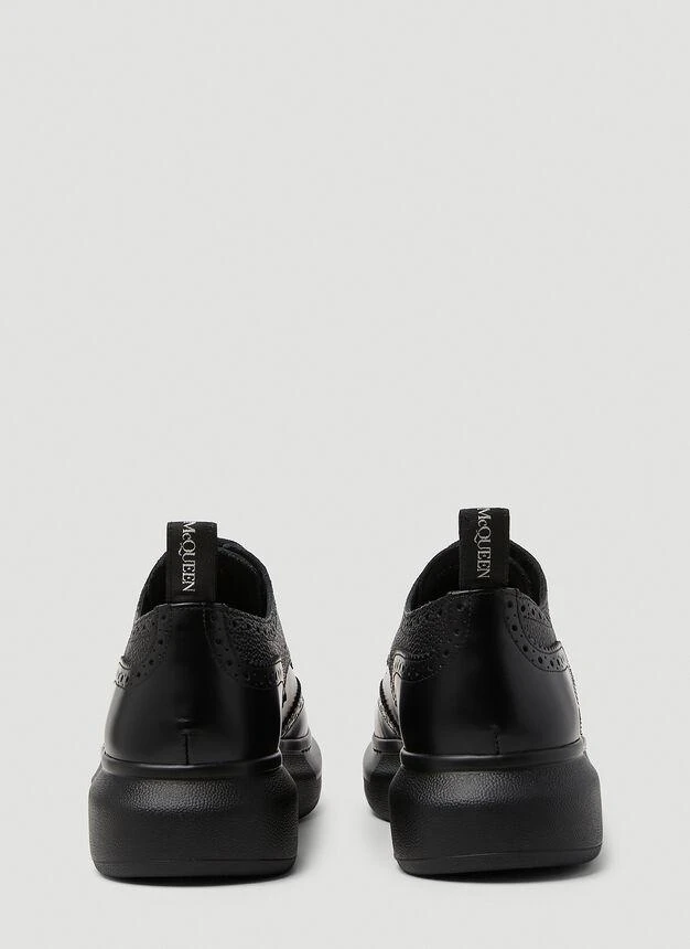 商品Alexander McQueen|Platform Brogue Lace-Up Shoes in Black,价格¥3881,第4张图片详细描述