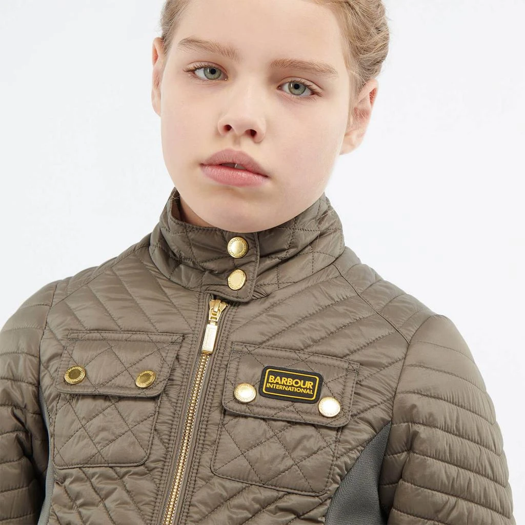 Barbour International Girls' Enduro Morgan Quilt Jacket - Harley Green 商品