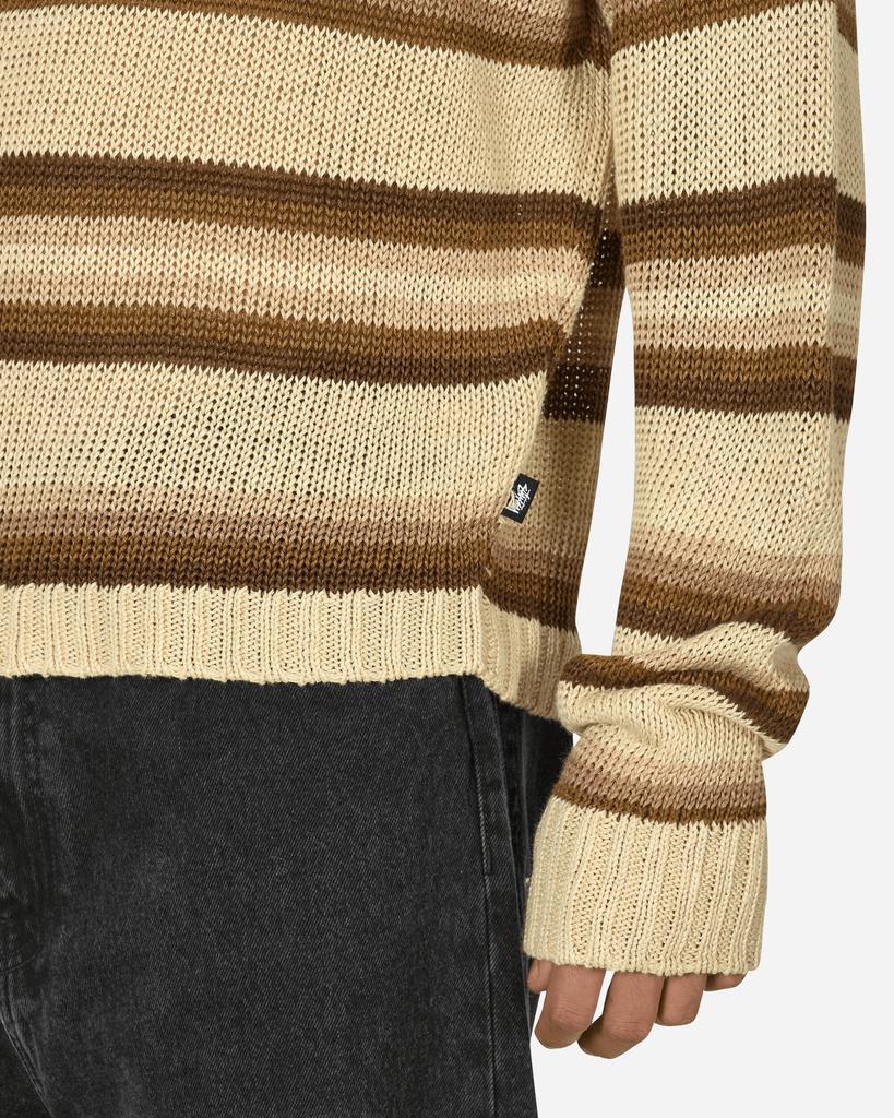 STUSSY Tonal Stripe Sweater Natural - Sweaters - BeyondStyle