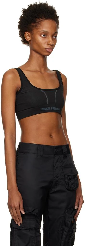 商品Heron Preston|Black Seamless Sport Bra,价格¥624,第2张图片详细描述