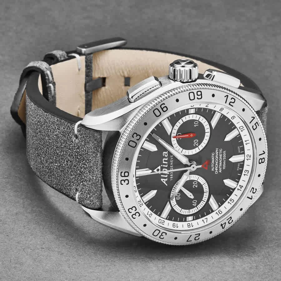 商品Alpina|Alpiner Chronograph Automatic Grey Dial Men's Watch AL-860DGS5AQ6-BF,价格¥11801,第2张图片详细描述